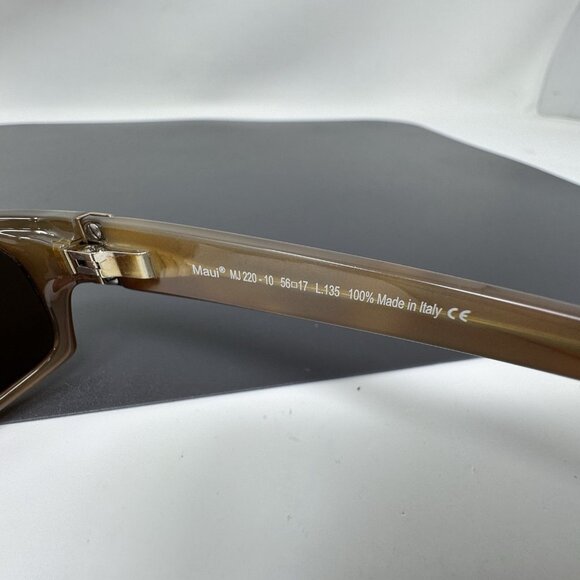Maui Jim MJ 220 10 Tortoise Square Sunglasses Eyeglasses Frame Scratched Lenses